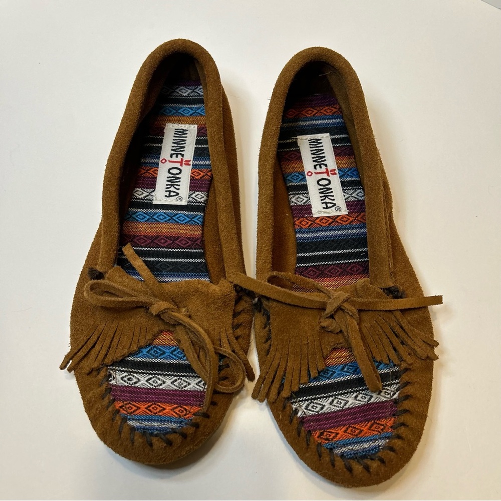 Minnetonka Kilty Hardsole Moccasins